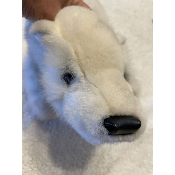 Folkmanis Polar Bear Cub Hand‎ Puppet Movable Mouth - Picture 1 of 9